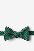 Dollar Signs Hunter Green Self-Tie Bow Tie Photo (0)