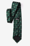 Snowmen & Snowflakes Hunter Green Tie Photo (2)