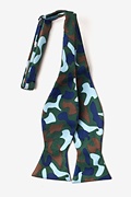 Street Camo Hunter Green Self-Tie Bow Tie Photo (1)