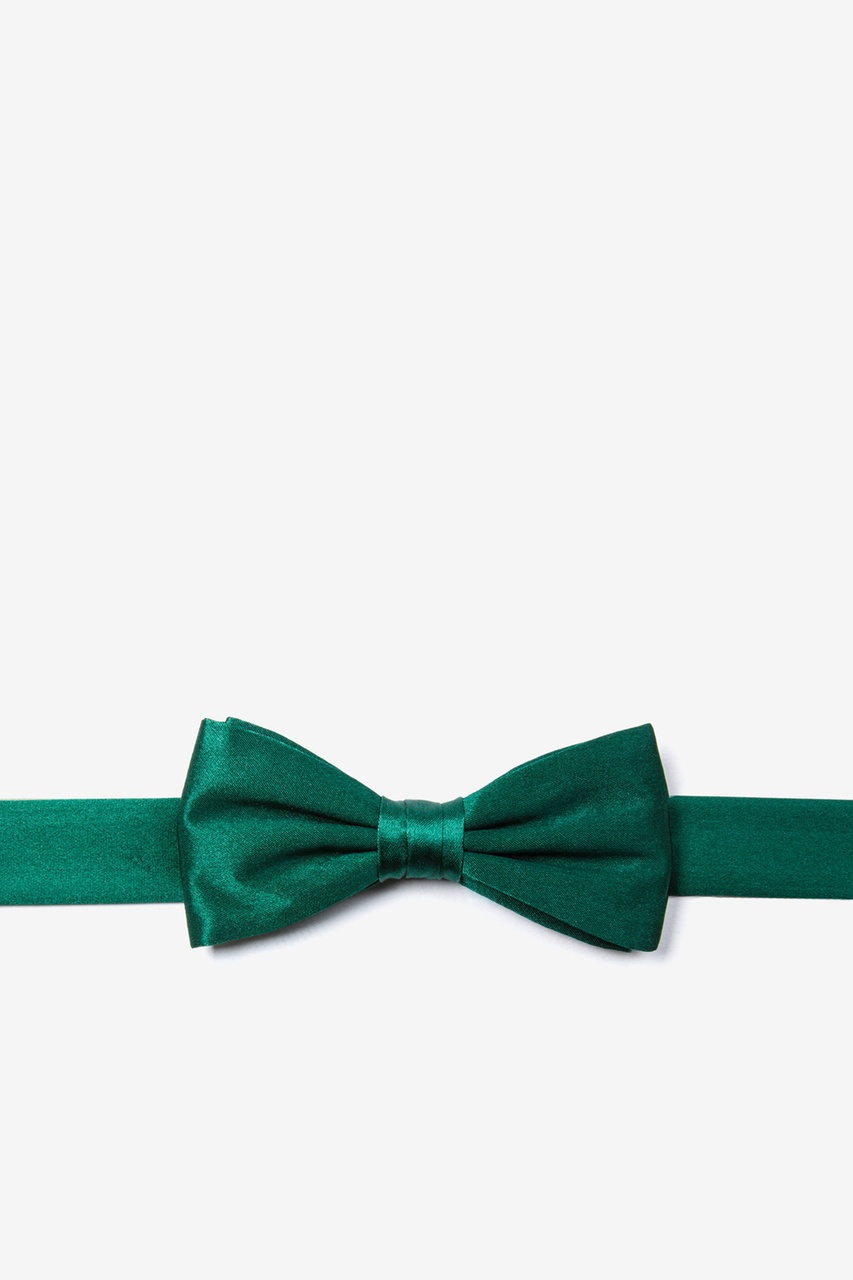 Hunter Green Bow Tie For Boys Photo (0)