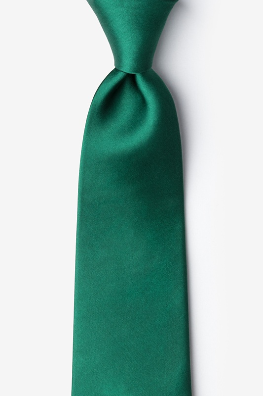 Hunter Green Silk Hunter Green Extra Long Tie