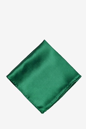 _Hunter Green Pocket Square_