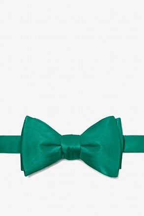_Hunter Green Self-Tie Bow Tie_