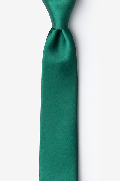 Hunter Green Silk Hunter Green Skinny Tie