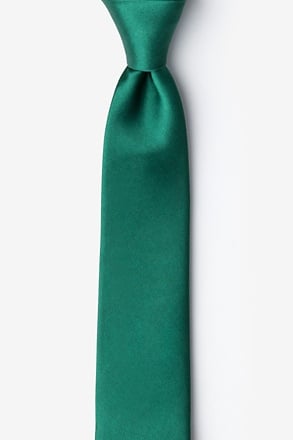 _Hunter Green Tie For Boys_