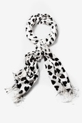 Ivory Hearts Pashmina Scarf Photo (2)