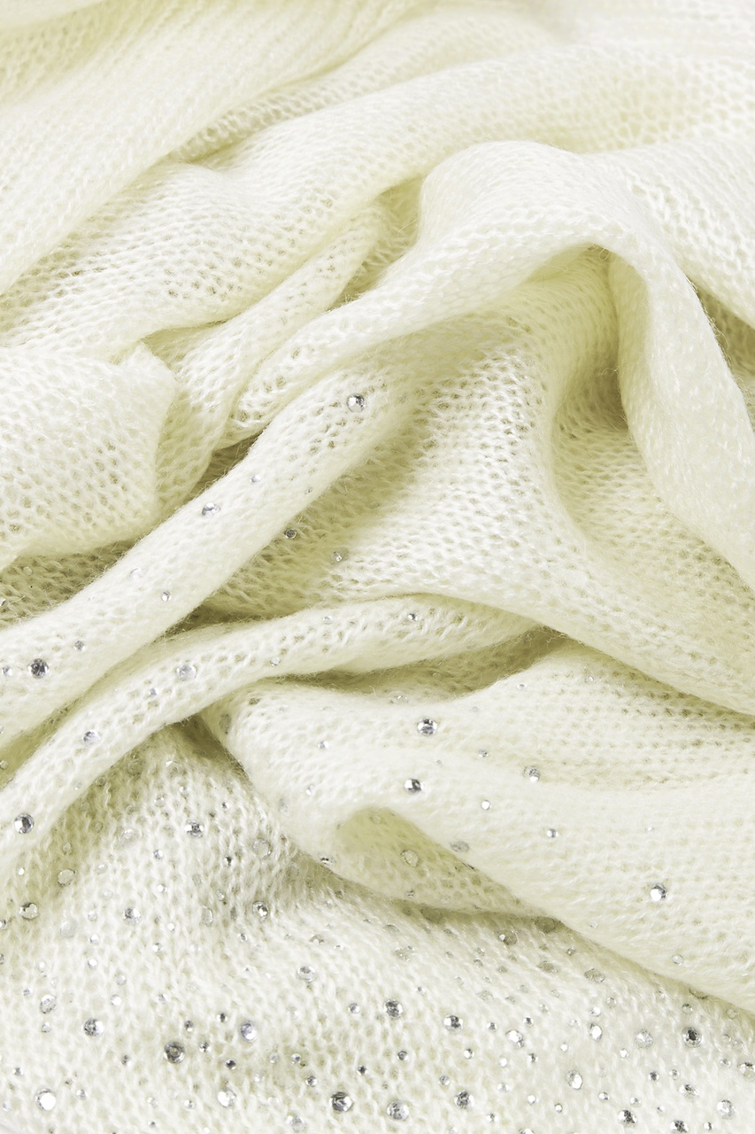 Ivory Rhinestone Sparkle Knit Scarves Photo (2)