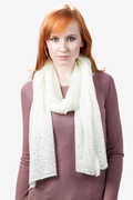 Ivory Rhinestone Sparkle Knit Scarves Photo (1)