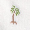 Ivory Carded Cotton Permanent Vacay Medium-Large Sock