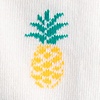 Ivory Carded Cotton Pine and Dandy Medium-Large Sock