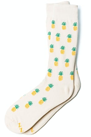_Pine and Dandy Ivory Sock_
