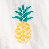 Ivory Carded Cotton Pineapples Sock