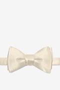 Ivory Cream Self-Tie Bow Tie Photo (0)