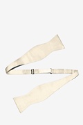 Ivory Cream Self-Tie Bow Tie Photo (1)