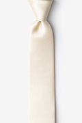 Ivory Cream Skinny Tie Photo (0)