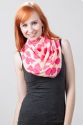 Hot Pink Hearts Scarf Photo (3)