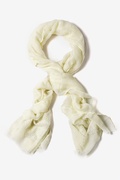 Ivory Raining Rhinestones Scarf Photo (2)