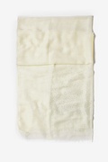 Ivory Raining Rhinestones Scarf Photo (4)
