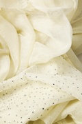 Ivory Raining Rhinestones Scarf Photo (0)