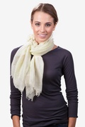 Ivory Raining Rhinestones Scarf Photo (1)