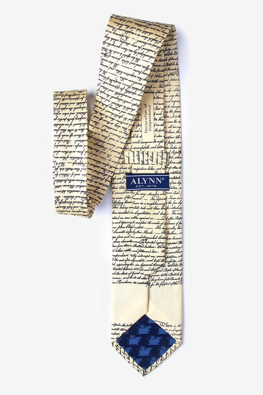 Declaration of Independence Ivory Tie Photo (2)