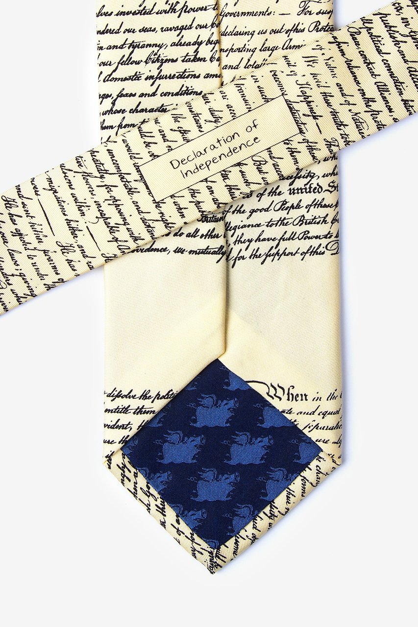 Declaration of Independence Ivory Tie Photo (3)
