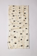 Ivory Velvet Crowns Scarf Photo (4)