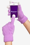 Lavender Texting Gloves Photo (2)