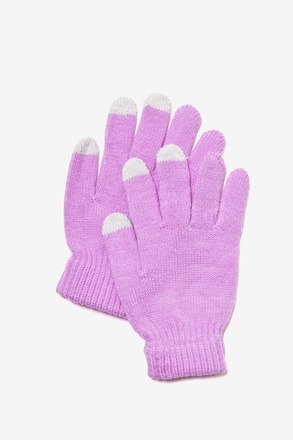 Lavender Texting Gloves
