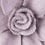 Lavender Felt Begonia Lapel Pin
