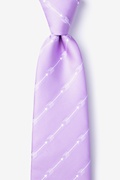 Flying Arrows Lavender Extra Long Tie Photo (0)