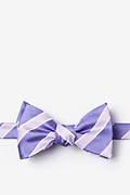 Jefferson Stripe Lavender Self-Tie Bow Tie Photo (0)