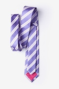 Jefferson Stripe Lavender Skinny Tie Photo (1)