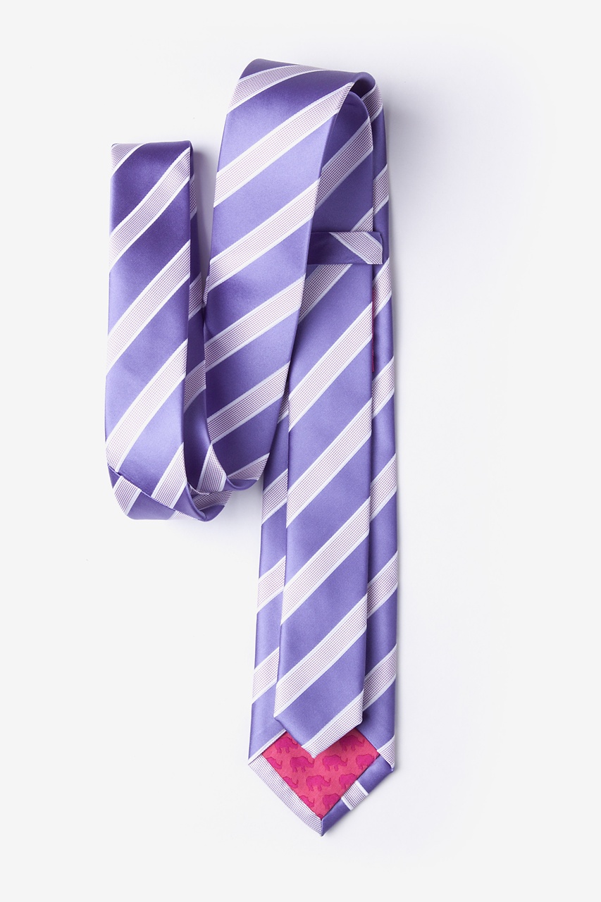 Jefferson Stripe Lavender Tie For Boys Photo (1)
