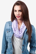 Carnival Stripe Lavender Infinity Scarf Photo (2)