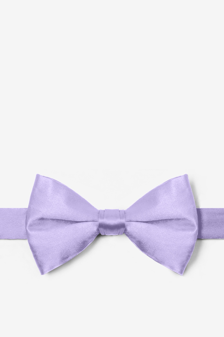 Lavender-Lilac Polyester Mens pre-tied Bow tie and Hanky Set> P&P 2UK >1st Class 