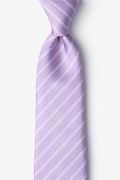Yapen Lavender Extra Long Tie Photo (0)