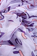 Lavender Whats Your Number Scarf Photo (0)