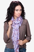 Lavender Whats Your Number Scarf Photo (2)
