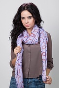 Lavender Whats Your Number Scarf Photo (4)