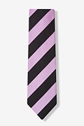 Lavender and Black Rotterdam Stripe Tie Photo (1)