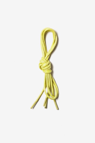 Bright Yellow Shoelaces | Colored Waxed Dress Shoe Laces | Ties.com
