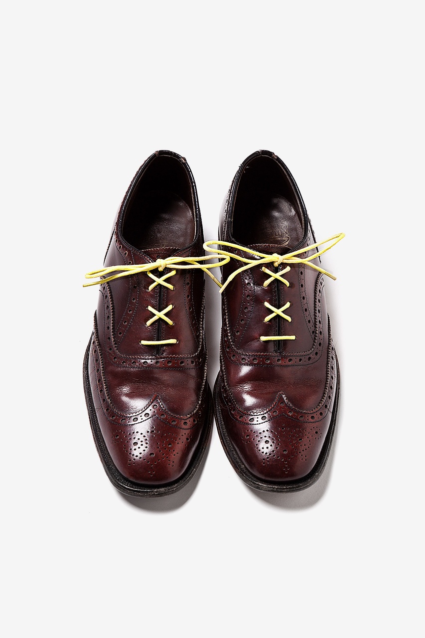 Bright Yellow Shoelaces | Colored Waxed Dress Shoe Laces | Ties.com