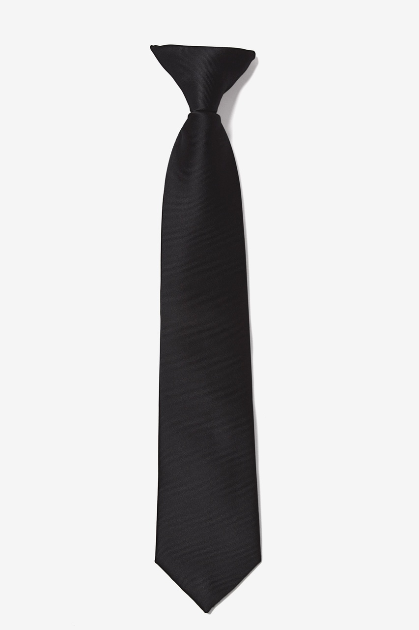 Licorice Polyester Boys Clip-on Tie | Ties.com