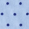 Light Blue Carded Cotton Dapper Dots Sock