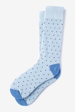 _Dapper Dots Light Blue Sock_