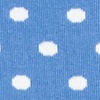 Light Blue Carded Cotton Power Dots Medium-Large Sock