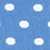 Light Blue Carded Cotton Power Dots Medium-Large Sock