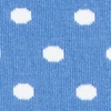 Light Blue Carded Cotton Power Dots Sock