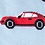 Light Blue Carded Cotton Super Cars Small-Medium Sock